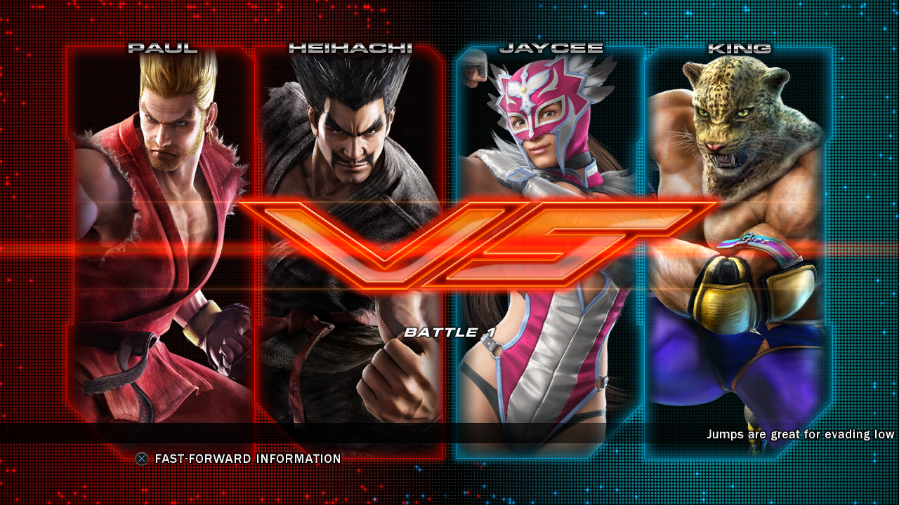 Tekken Tag Tournament 2 main menu